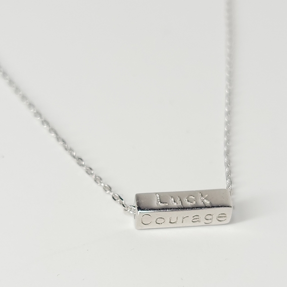 Dainty Luck Belief Wisdom Courage Necklace NEW - Picture 2 of 14